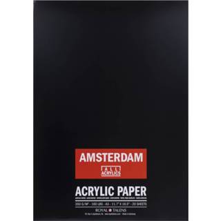 👉 Houten blok wit a3 stuks active Amsterdam acrylpapier - 8712079466718