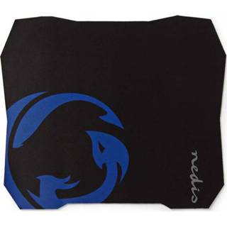 Gaming muismat zwart blauw antislip active - 28,5 x 24,4 centimeter Met Zwart-Blauw 5412810270651