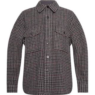 👉 Overshirt vrouwen grijs Fazon houndstooth pattern