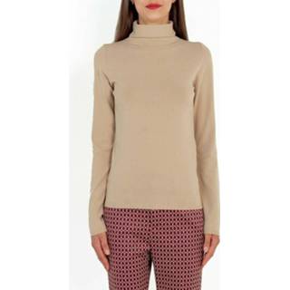 👉 L vrouwen beige Maglia Dolcevita Con Logo 212Tp3104