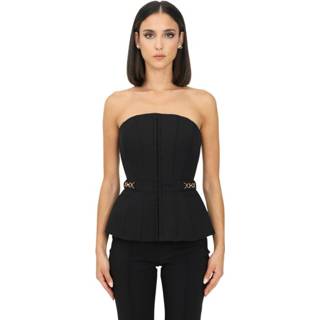 👉 Sleeveless vrouwen zwart bustier top