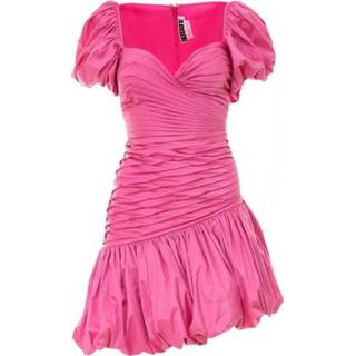 👉 Dress vrouwen roze Dionne Wide V Neck