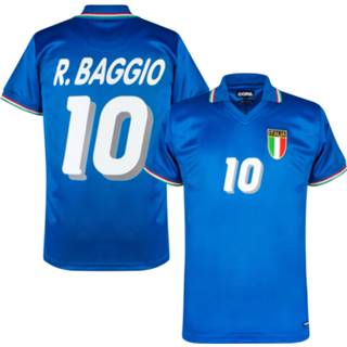 👉 Retroshirt l blauw s m XXL XL Italë Retro Shirt WK 1982 + R. Baggio 10 (Retro Printed Style) - 5055441885834 5055441885841 5055441885858 5055441885865 5055441885872