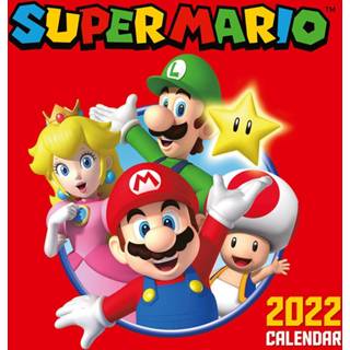 👉 Wandkalender unisex Hoofdmateriaa Papier meerkleurig Super Mario - 2022 Muurkalender 9781801223492