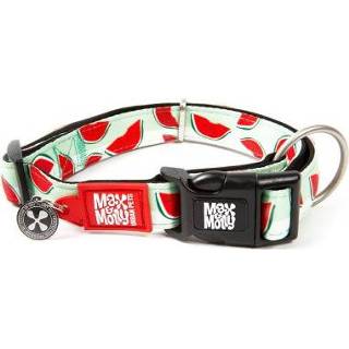 👉 Halsband m Max & Molly Smart ID Watermelon Maat 34-55cm Halsomvang B20mm 4894512015678