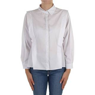 👉 Casual shirt m vrouwen wit 046-216001