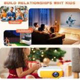 👉 Projector TransJee A10 Mini LCD LED 1080P Home Theater with HD IN AV USB TF Card Slot 3.5mm Audio Output Remote Controller