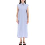 👉 Shirt m vrouwen blauw Striped dress