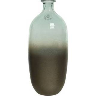 👉 Vaas glas goud male Decoris gerecycleerd helder/goud 38cm 8720093567793