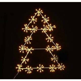 👉 Kerstboom wit male Central Park lichtslinger warm 59x81cm 5414628101226