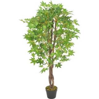 👉 Kunstplant groen male VidaXL esdoorn + pot 120cm 8719883553566