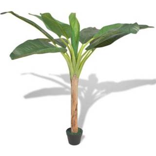 👉 Kunstplant male VidaXL bananenboom + pot 150cm 8718475533054