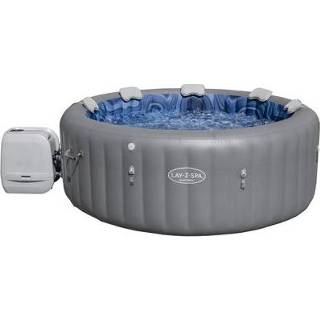 👉 Grijs male Lay-Z-Spa spa Santorini Hydrojet Pro opblaasbaar Ø166cm 6941607312735