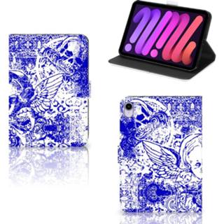 Tablettas blauw Tablettasje iPad Mini 6 (2021) Angel Skull 8720632558664