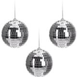 👉 Spiegel zilveren active 6x disco/spiegel kerstballen 6 cm kerstversiering