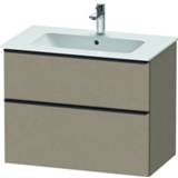 👉 Wastafelonderkast linnen spaanplaat Duravit D-Neo 81x62.5x46.2cm 1 lade Mat de436207575 4063382105257