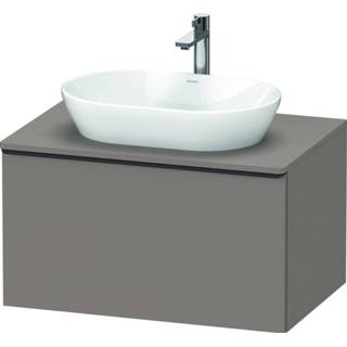 👉 Wastafelonderkast basalt spaanplaat Duravit D-Neo 80x45.9x55cm 1 lade Mat de494704343 4063382109095