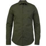👉 Overhemd XL male groen Overhemd- L/S Poplin Stretch W/Ao Print 1641066714549
