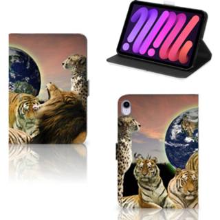 👉 Flipcase IPad Mini 6 (2021) Flip Case Roofdieren 8720632599858