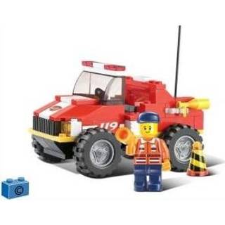 👉 Sluban Fire Alarm M38-B0217 Brandweerjeep 118-delig 8718053887623