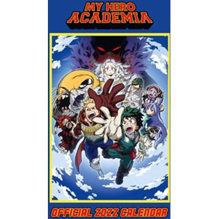 👉 Wandkalender meerkleurig unisex Hoofdmateriaa Papier My Hero Academia - 2022 Muurkalender 9781801223256