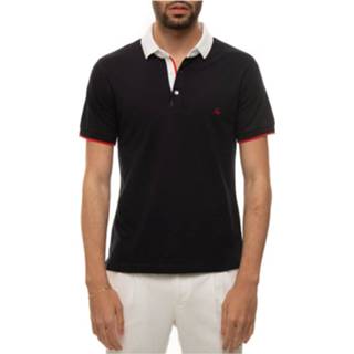 👉 Short sleeve m male blauw polo shirt