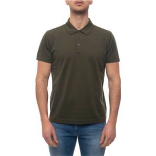 👉 Short sleeve m male groen polo shirt