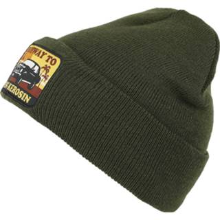 👉 Beanie groen unisex King Kerosin - Highway to LA Mütze 4062641126545