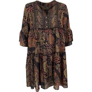 👉 Dress vrouwen zwart Vega short boho