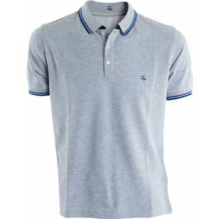 👉 Poloshirt l male grijs Stretch Polo Shirt