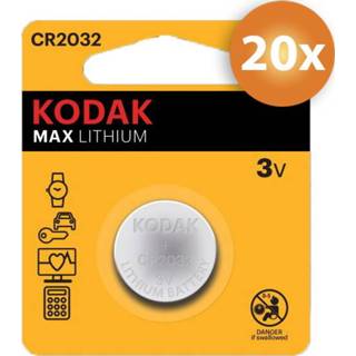 👉 Knoopcelbatterij Voordeelpak Kodak CR2032 knoopcel batterijen - 20 stuks 6013713236202
