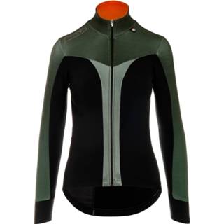 Fiets jack XL vrouwen zwart olijfgroen Bioracer - Women's Vesper Tempest Spring Jacket Subli Fietsjack maat XL, zwart/olijfgroen 5414985082695