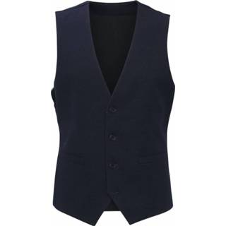 👉 Gilet XL male blauw Gilet- Milano Jersey Waistcoat