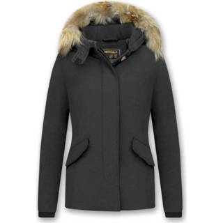 👉 Winterjas XL vrouwen zwart Wooly Kort