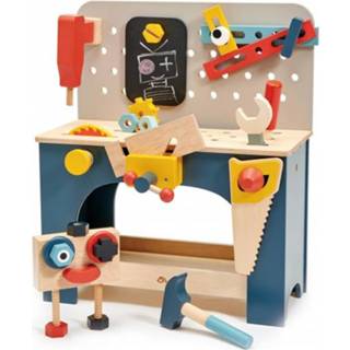👉 Werkbank active Tender leaf toys constructie met gereedschap - tafelmodel