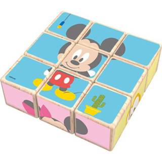👉 Blokkenpuzzel hout Disney Mickey Mouse junior 21 cm 9-delig 6970090049514