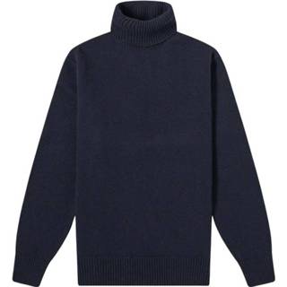 👉 L vrouwen blauw Roll Neck