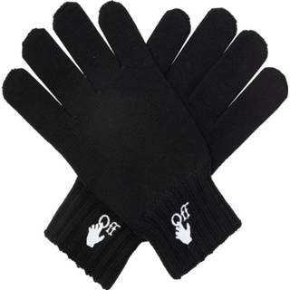 👉 Glove onesize male zwart Wool gloves with logo 8052865428552