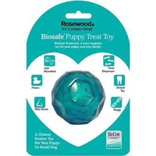 👉 Puppy snack blauw speelgoed hond pakket kunststof Biosafe bal 5025659431093