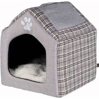 👉 Trixie relax iglo hondenhuis silas grijs/creme 40x45x40 cm