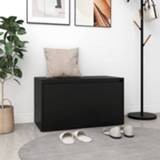 👉 Halbank zwart active 80x40x45 cm spaanplaat 8720286642641