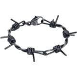 👉 Armband EtNox hard unisex zilverkleurig and heavy - Barbed Wire 4251189273655