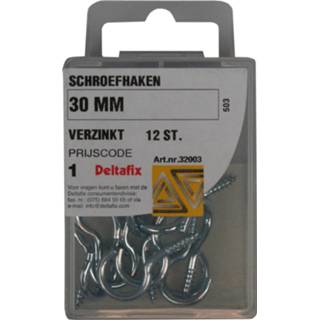 Schroefhaak Deltafix 30 mm - 10 stuks 2500000103704