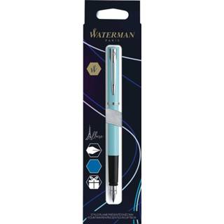 👉 Vulpen blauw stuks vulpennen Waterman Allure fijne punt, op blister, pastelblauw 3026981539589