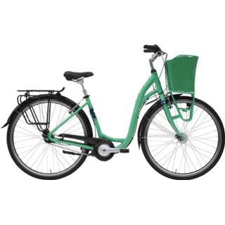 👉 Stadsfiets tgroen groen active vrouwen Hercules Uno R7 LTD. dames mat mintgroen 43cm