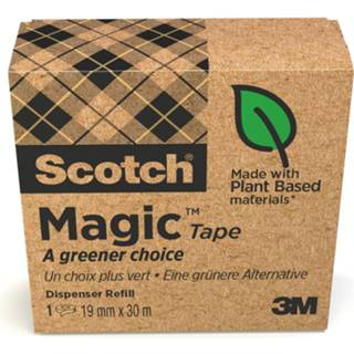 👉 Plak band Plakband Magic Tape A greener choice ft 19 mm x 30 m, doos met 1 rolletje 51141405995