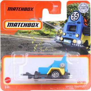 👉 Mattel snelheidstrapper Speed 1:64 staal blauw/geel