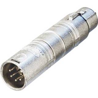 👉 Staal zilver unisex Neutrik connector 3 pin XLR/5 XLR 8,4 cm 5410329373726