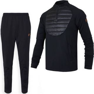 👉 Trainingspak trainingspakken zwart kinderen oranje Nike Academy Therma Winter Warrior Kids