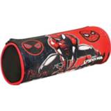 👉 Etui junior kinderen Spider-Man zwart rits mannen rood polyester Marvel Spider Man 21 x 7,5 cm zwart/rood 5204549136113